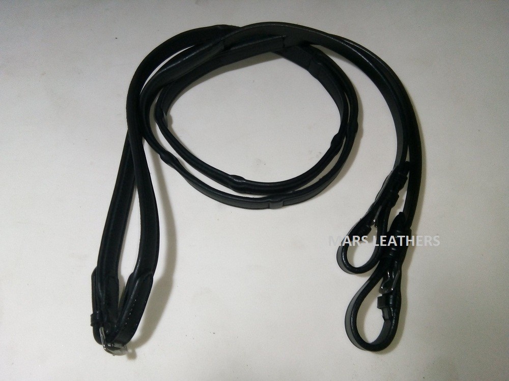 LEATHER HORSE PADDED REINS